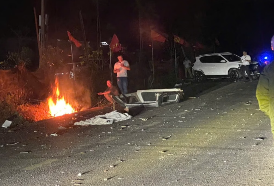 Hiện trường vụ tai nạn giao thông liên hoàn