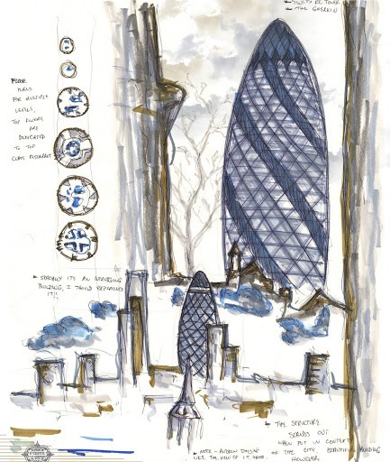 &Yacute; tưởng ban đầu t&ograve;a th&aacute;p sẽ x&acirc;y tr&ecirc;n mặt bằng h&igrave;nh tr&ograve;n, bao quanh l&agrave; k&iacute;nh v&agrave; sử dụng pin năng lượng mặt trời,&nbsp;giúp t&ocirc;́i ưu hóa năng lượng và ánh sáng tự nhi&ecirc;n.