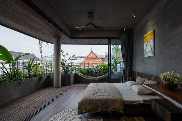 Kh&ocirc;ng gian ph&ograve;ng ngủ với phong c&aacute;ch thiết kế mở