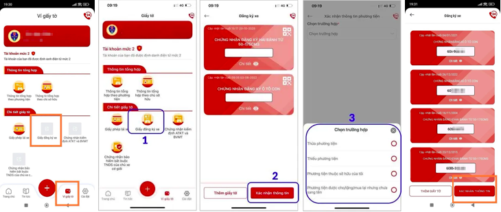 Cục CSGT hướng dẫn 8 bước khai báo tình trạng phương tiện trên VNeTraffic