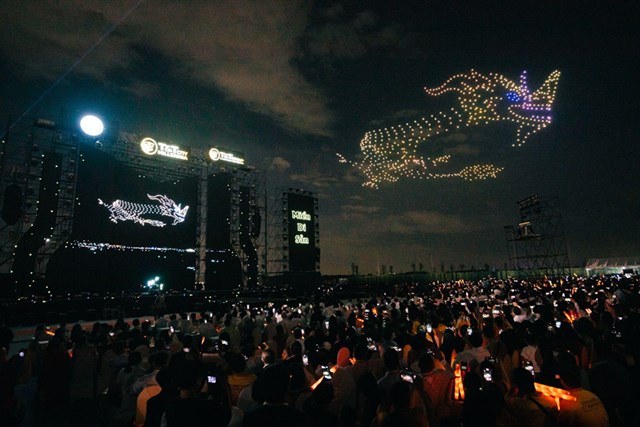 Chiêm ngưỡng 1.000 drone tỏa sáng trên bầu trời đêm Thành phố Thiên niên kỷ T&T City Millennia - Ảnh 2