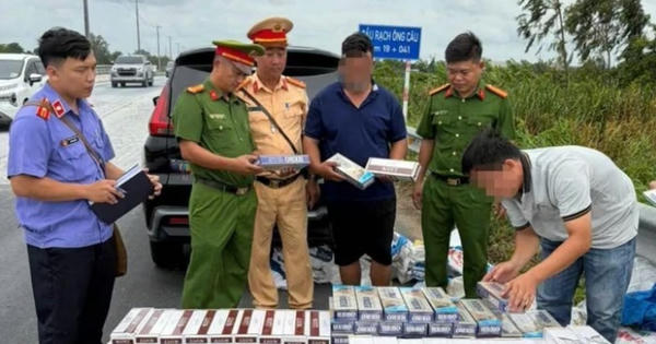 Bắt giữ 3.370 bao thuốc lá ngoại không rõ nguồn gốc