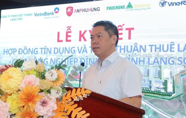 Ph&oacute; Chủ tịch UBND tỉnh Lạng Sơn Đo&agrave;n Thanh Sơn: Dự &aacute;n c&oacute; &yacute; nghĩa quan trọng trong ph&aacute;t triển kinh tế - x&atilde; hội tỉnh Lạng Sơn.