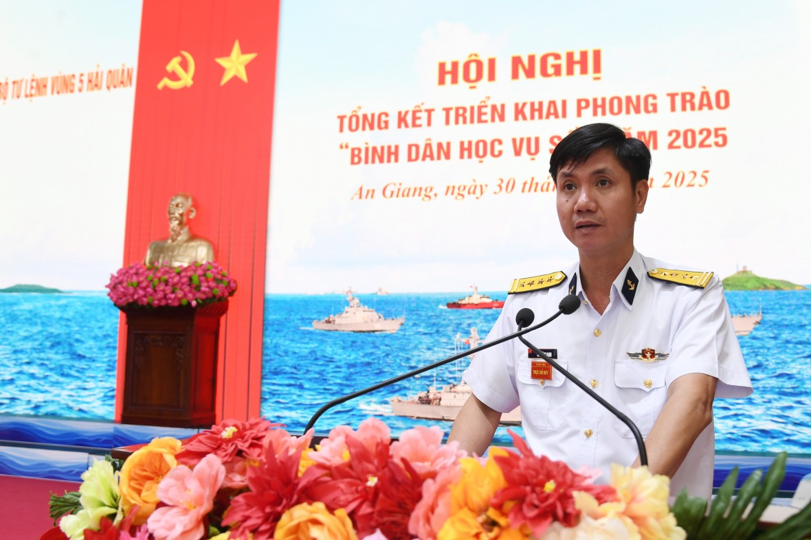 Vùng 5 Hải quân tổng kết phong trào “Bình dân học vụ số” năm 2025