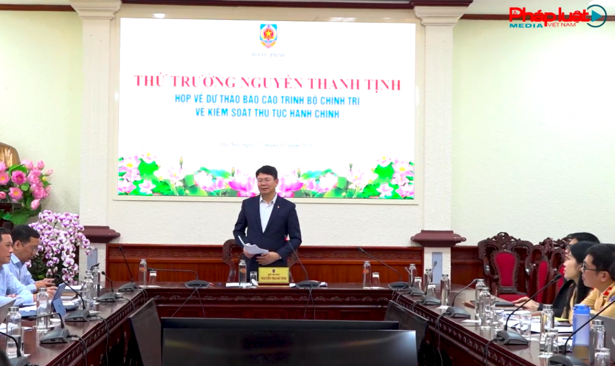 Bộ Tư pháp: Đẩy nhanh tiến độ, đảm bảo chính xác báo cáo Bộ Chính trị về kiểm soát thủ tục hành chính