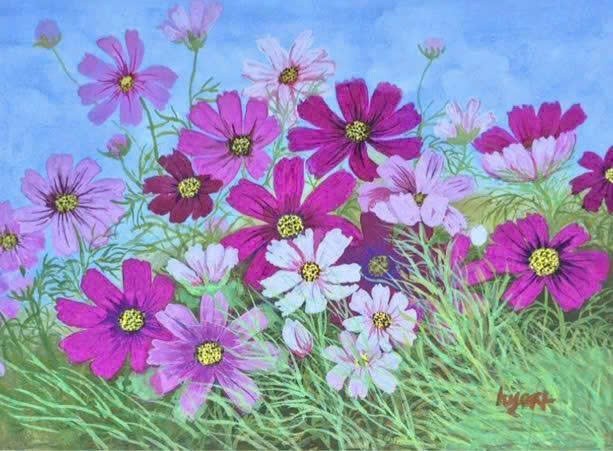 10. Thu sang – Bột màu; Tác giả: Park Hye Ja. 10. Thu sang – Bột màu; Tác giả: Park Hye Ja.