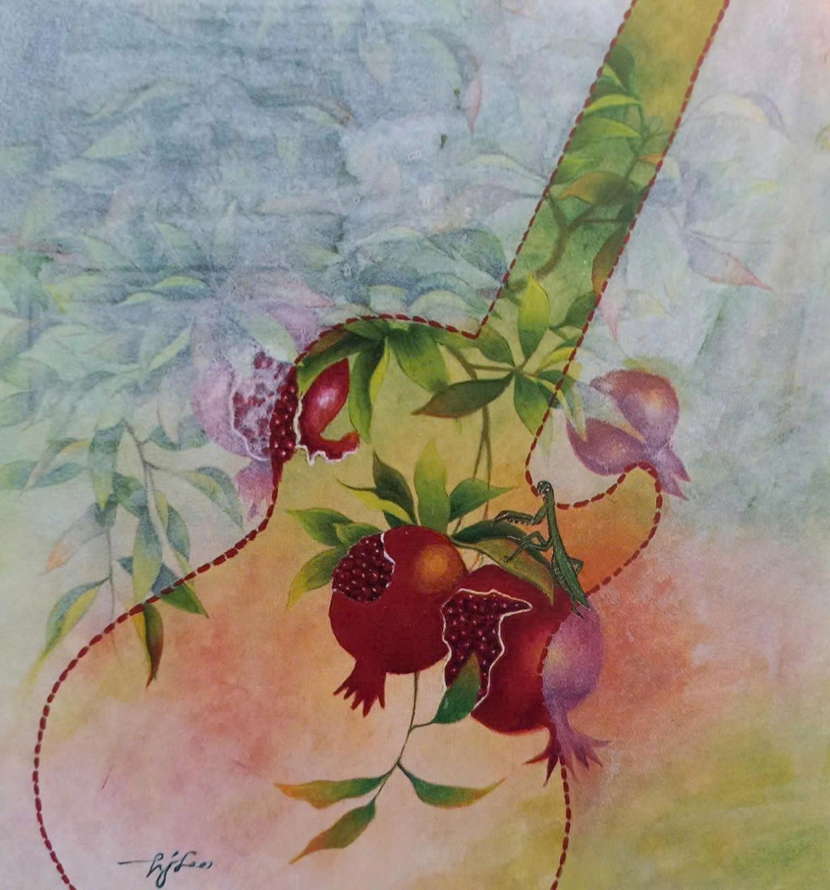 Hoà điệu – Màu nước; Tác giả: Lee Hyang Jae. Hoà điệu – Màu nước; Tác giả: Lee Hyang Jae.