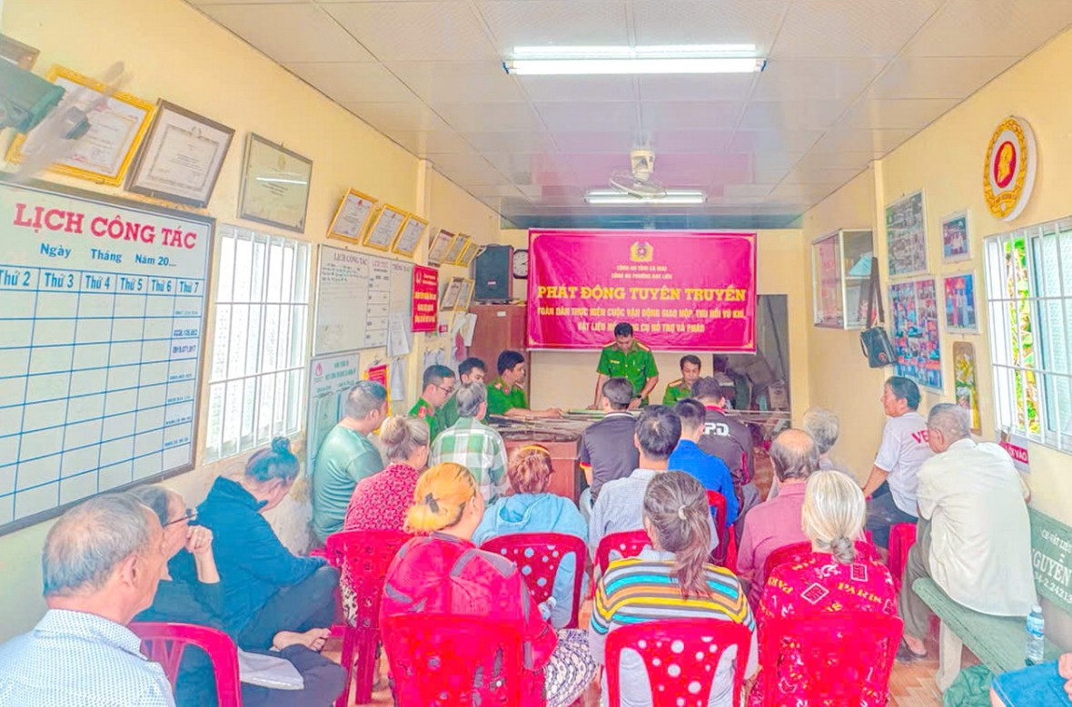 Cà Mau tăng cường quản lý vũ khí, pháo, giữ vững an ninh trật tự