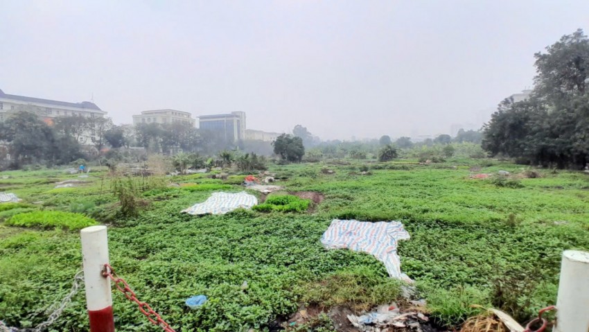 Nhếch nhác dự án gần 2 thập kỷ chưa triển khai bên cạnh trụ sở UBND phường Hoàng Mai