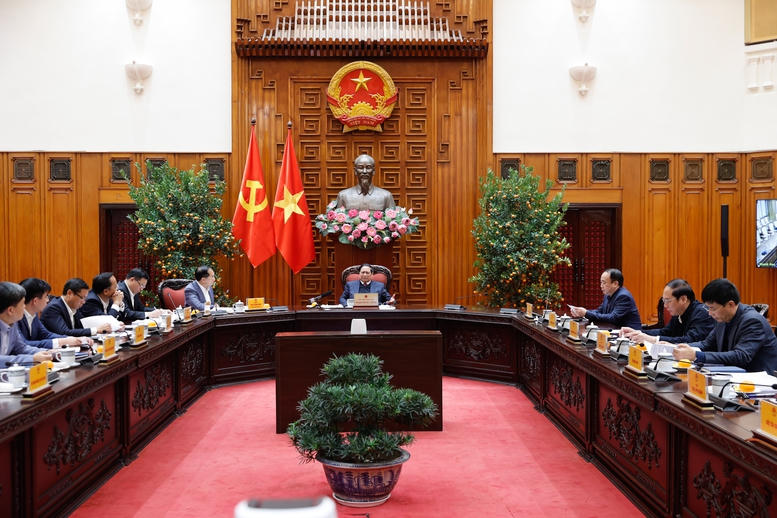 Thủ tướng Phạm Minh Chính, Trưởng Ban Chỉ đạo xây dựng nhà máy điện hạt nhân chủ trì Phiên họp lần thứ năm của Ban Chỉ đạo - Ảnh: VGP/Nhật Bắc Thủ tướng Phạm Minh Chính, Trưởng Ban Chỉ đạo xây dựng nhà máy điện hạt nhân chủ trì Phiên họp lần thứ năm của Ban Chỉ đạo - Ảnh: VGP/Nhật Bắc