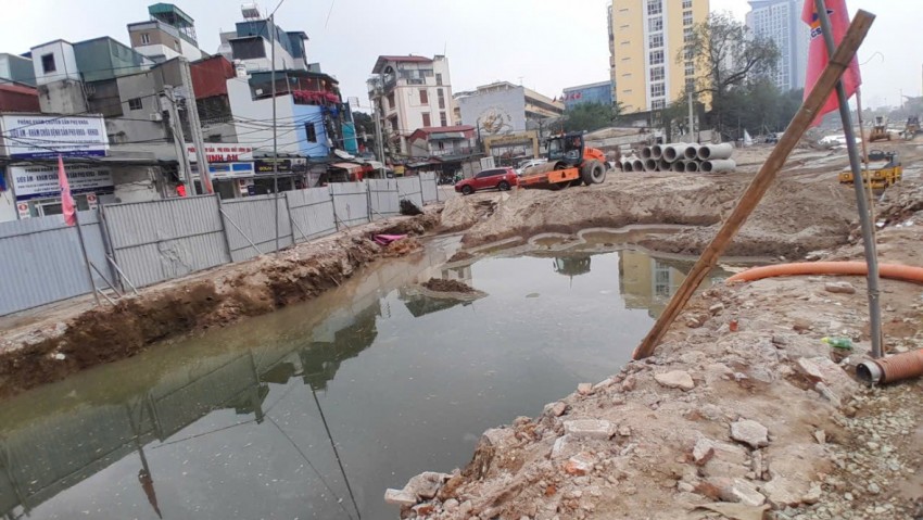 Hình ảnh Dự án Vành đai 1, đoạn Hoàng Cầu - Voi Phục sau gần 3 tháng giải phóng mặt bằng