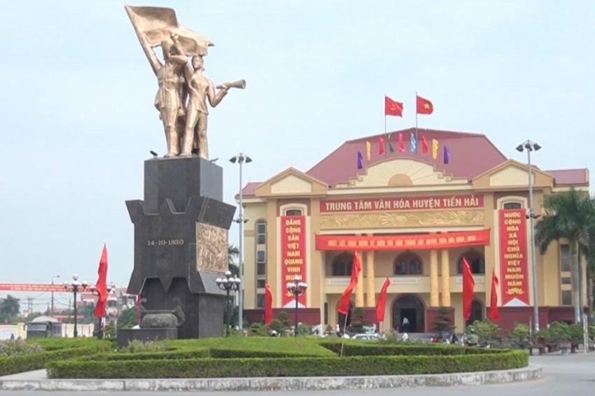 Trung tâm huyện Tiền Hải (Thái Bình cũ).