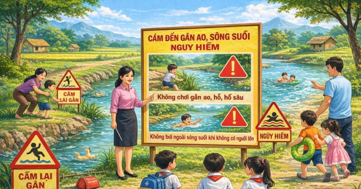 Công an Hà Nội khuyến cáo bảo đảm an toàn phòng, chống đuối nước đối với trẻ em mùa hè 2026