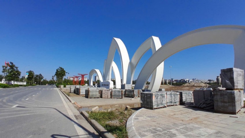 Cận cảnh Công viên Gia Lâm tăng tốc về đích trước tết Nguyên đán