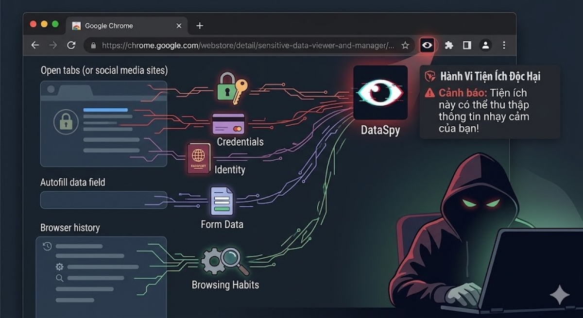 Cảnh báo nguy cơ bị đánh cắp thông tin trên trình duyệt web khi cài đặt các tiện ích mở rộng