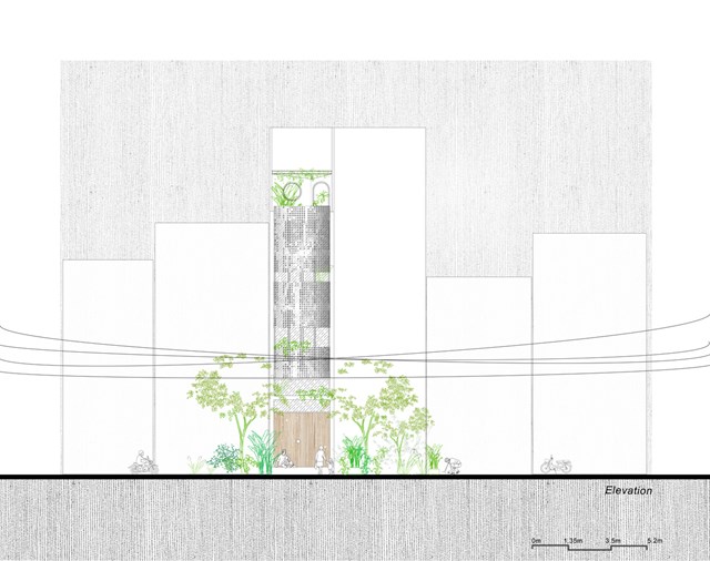 Nhà hẹp mặt tiền, bên trong rộng bất ngờ ở TP HCM - Ảnh 5