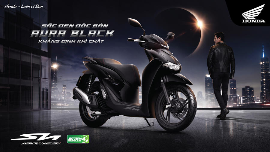 Honda Việt Nam ra mắt SH160i/125i 2027 với sắc đen Aura Black Edition