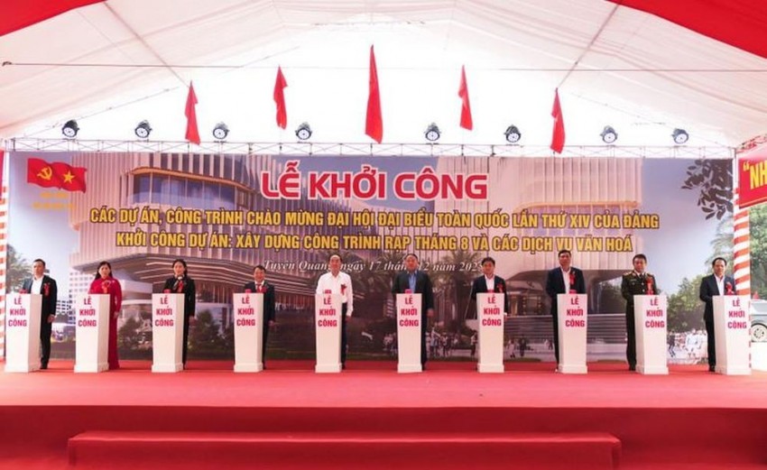 Tuyên Quang đồng loạt khởi công nhiều dự án quan trọng