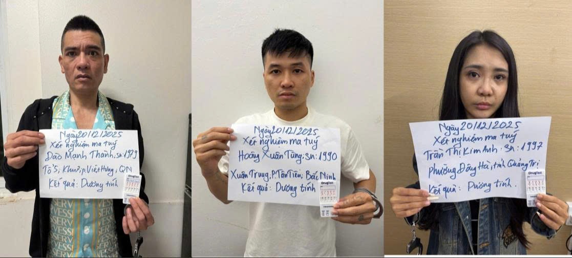 Các đối tượng bị khởi tố.