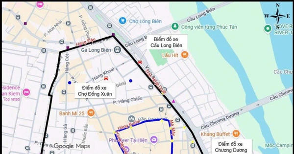 Bản đồ chi tiết các khu vực Hà Nội cấm xe máy xăng từ ngày 1/7