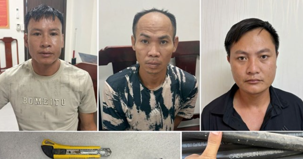 Thanh Hóa: Bắt giữ 3 đối tượng trong vụ trộm cắp dây cáp điện trị giá gần 300 triệu đồng
