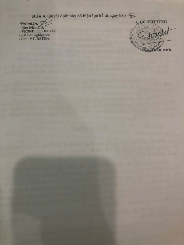 Sẽ tiến hành thi hành án để bảo vệ Sẽ tiến hành thi hành án để bảo vệ