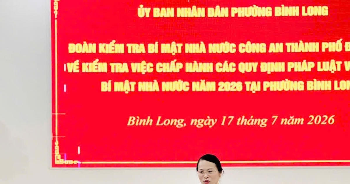 Công an thành phố Đồng Nai kiểm tra công tác bảo vệ bí mật nhà nước tại phường Bình Long
