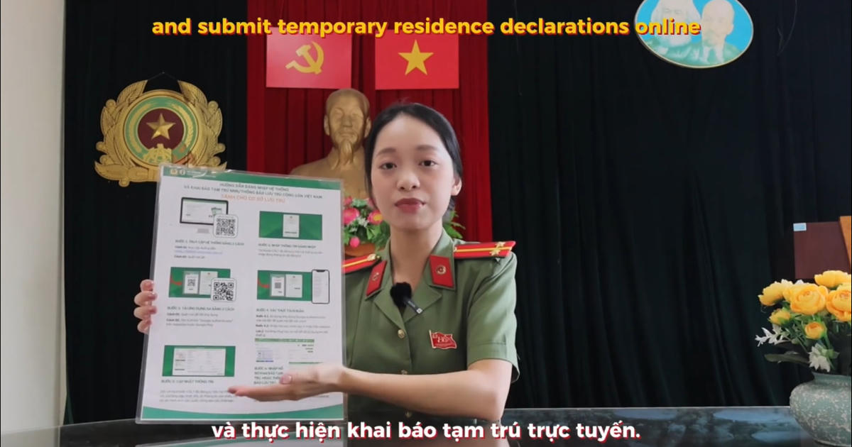 Hướng dẫn khai báo tạm trú trực tuyến cho người nước ngoài