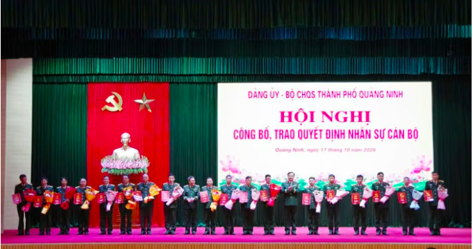 Quảng Ninh kiện toàn đội ngũ chính trị viên Ban CHQS cấp xã
