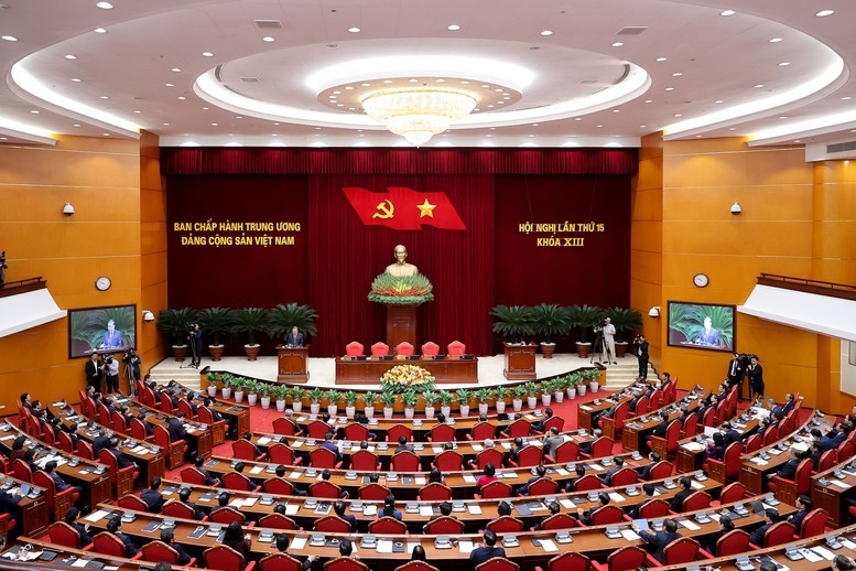 Quang cảnh phiên bế mạc hội nghị.