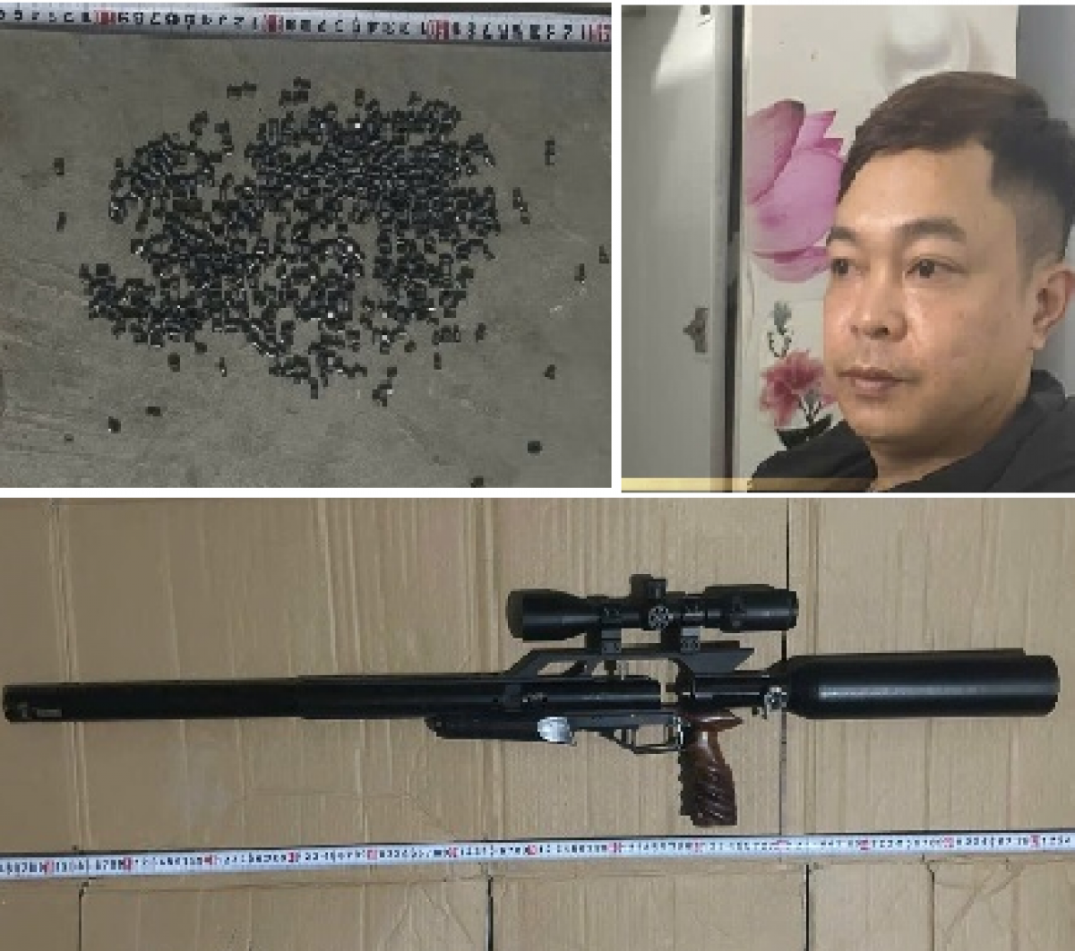 Khởi tố đối tượng tàng trữ vũ khí quân dụng cùng hàng trăm viên đạn