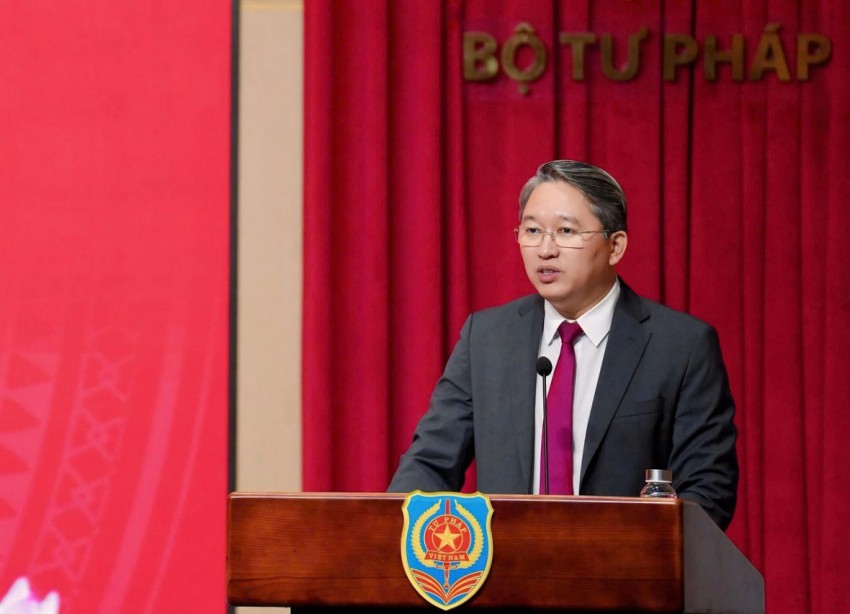 Bộ trưởng Bộ Tư pháp Nguyễn Hải Ninh thông tin về kết quả Đại hội đại biểu toàn quốc lần thứ XIV của Đảng