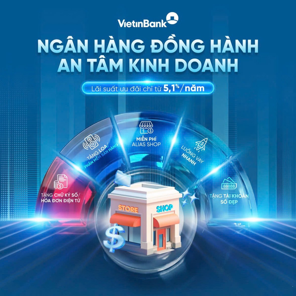 VietinBank triển khai gói vay ưu đãi cho khách hàng kinh doanh từ 5,1%/năm