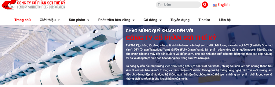 Sợi Thế Kỷ (STK) doanh thu quý tăng 26-7% nhưng báo lỗ quý thứ 3 liên tiếp