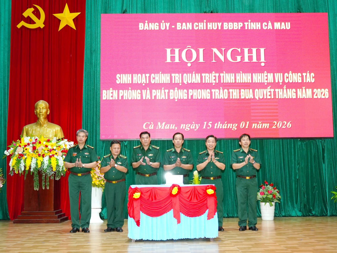BĐBP Cà Mau quyết tâm hoàn thành xuất sắc nhiệm vụ năm 2026