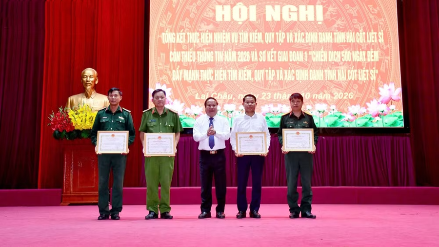 Lai Châu quy tập 55 hài cốt liệt sĩ trong Chiến dịch 500 ngày đêm