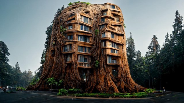 Diện mạo kiến trúc tương lai dưới con mắt của AI - Ảnh 2