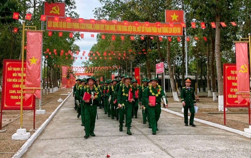 BĐBP Tây Ninh đón nhận 430 chiến sĩ mới nhập ngũ năm 2026