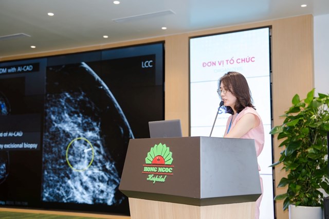 PGS.TS.BS Ji Soo Choi tr&igrave;nh b&agrave;y nhấn mạnh vai tr&ograve; của c&aacute;c c&ocirc;ng cụ h&igrave;nh ảnh trong chẩn đo&aacute;n v&agrave; điều trị ung thư v&uacute;.