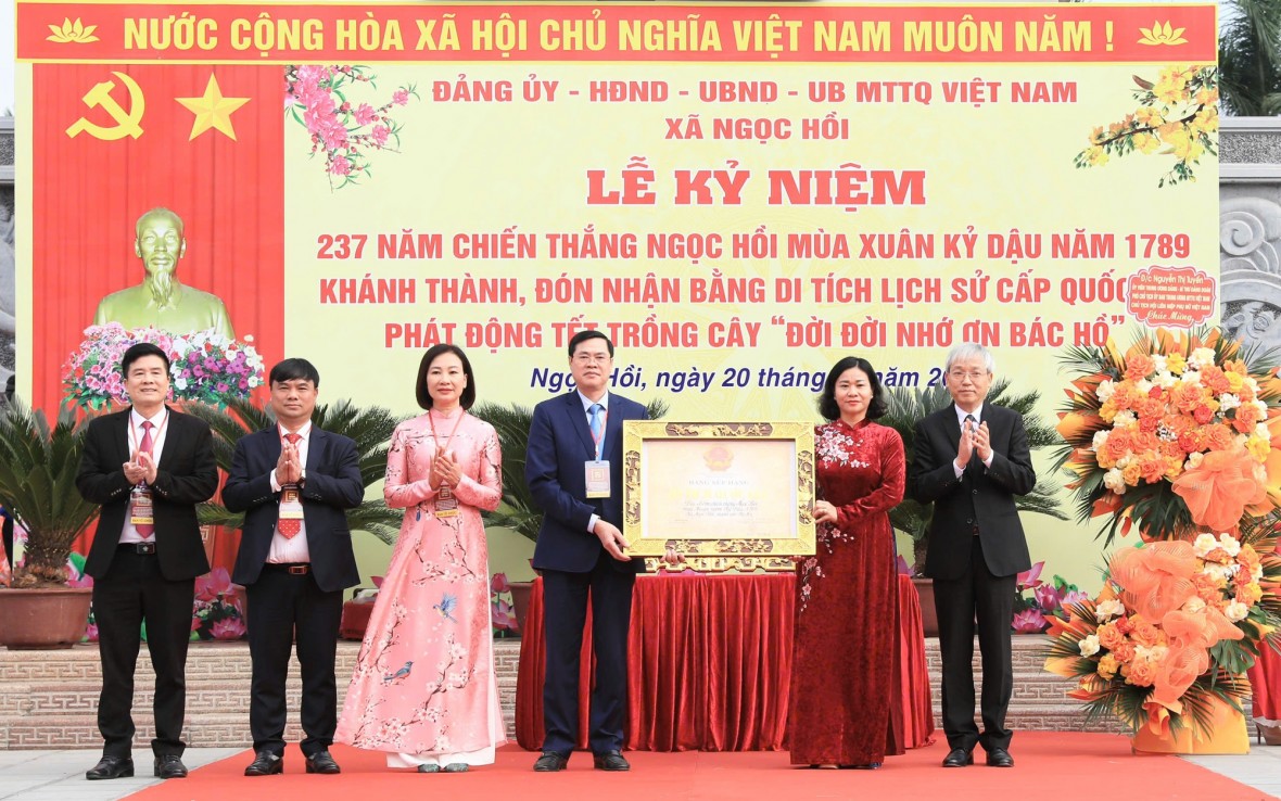 Long trọng kỷ niệm 237 năm Chiến thắng Ngọc Hồi mùa Xuân năm Kỷ Dậu