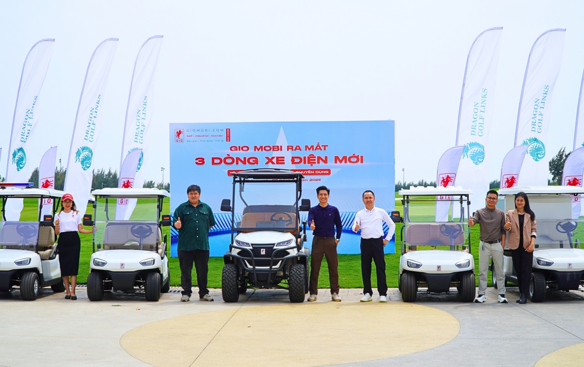 GIO MOBI ra mắt 3 mẫu xe điện nội khu hướng tới sân golf và khu du lịch