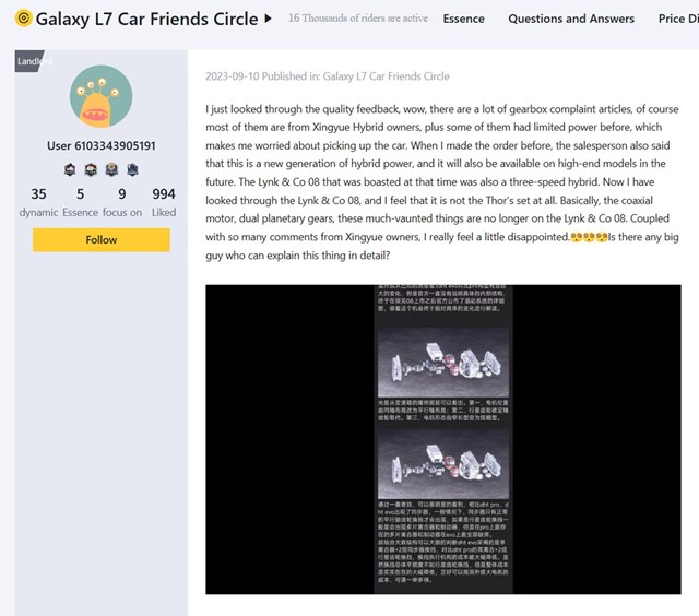 Người d&ugrave;ng ph&agrave;n n&agrave;n về lỗi tr&ecirc;n c&aacute;c mẫu Xingyue L