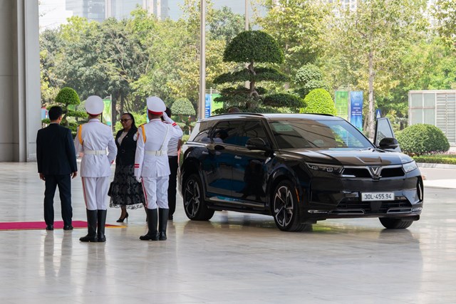 Dàn xe VinFast gây ấn tượng với đại biểu quốc tế tại Hội nghị Thượng đỉnh P4G - Ảnh 1