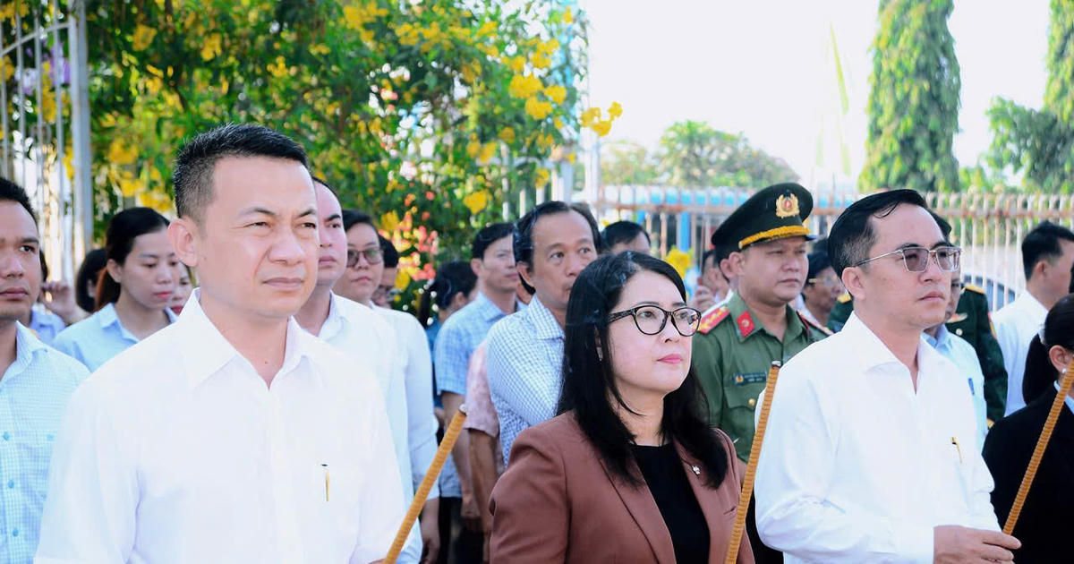 Phường Long Hưng tổ chức lễ dâng hương tri ân các anh hùng liệt sĩ nhân dịp 30/4