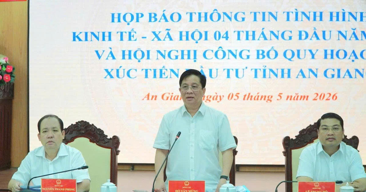 UBND tỉnh An Giang điều chỉnh kịch bản tăng trưởng kinh tế quý II năm 2026, với tinh thần “6 rõ”