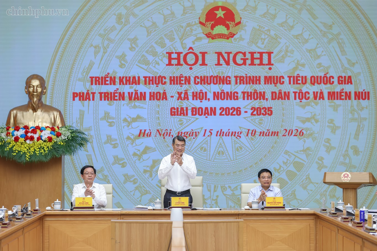 Thủ tướng Chính phủ Lê Minh Hưng chủ trì Hội nghị. Ảnh: VGP