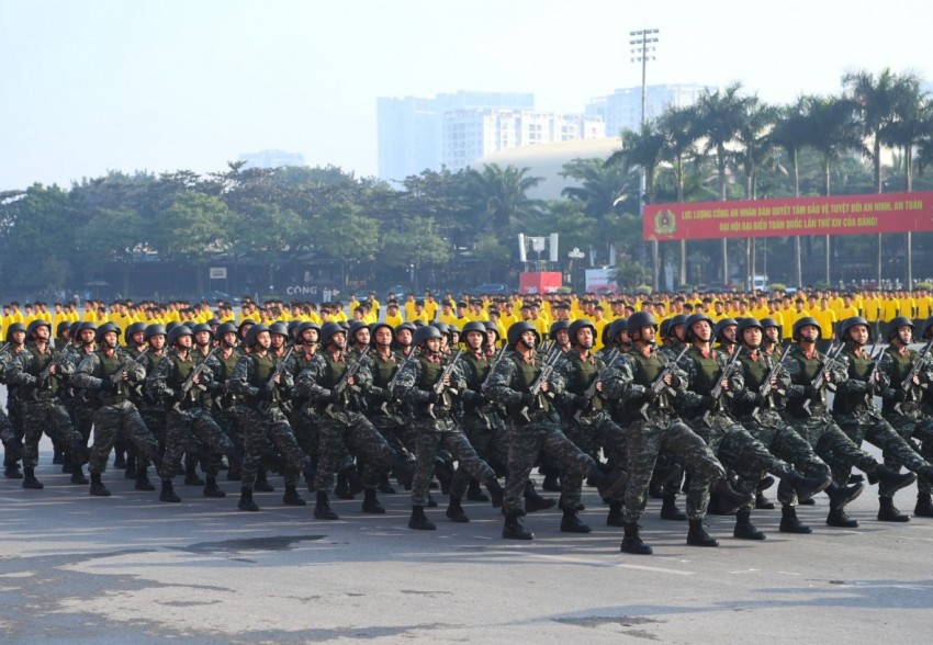 Bộ Công an xuất quân đảm bảo an ninh trật tự phục vụ Đại hội 14 của Đảng Bộ Công an xuất quân đảm bảo an ninh trật tự phục vụ Đại hội 14 của Đảng