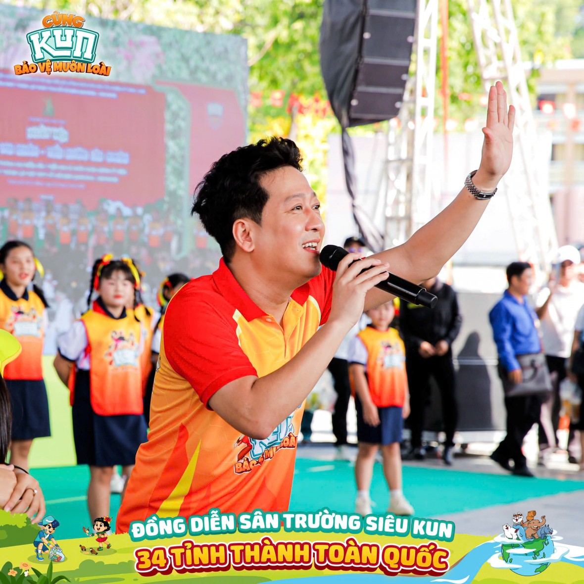 Lan tỏa thông điệp “Cùng KUN bảo vệ muôn loài” qua màn đồng diễn sân trường toàn quốc