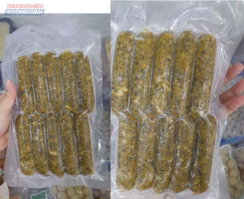 Sản phẩm chỉ có hạn sử dụng nhưng không tên sản phẩm, trọng lượng, giá tiền, đơn vị phân phối.