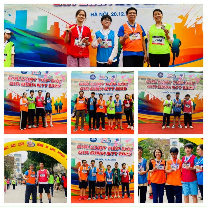 Điểm nhấn của  Ngày hội Gia đình Nguyễn Tất Thành – Nhà yêu thương, Trường hạnh phúc  là giải chạy tiếp sức,  thu hút gần 800 người đăng ký tham gia.